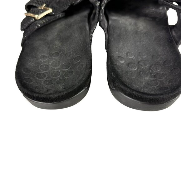 Vionic Black Sandals With Crossed Straps Size 10 - Picture 6 of 8